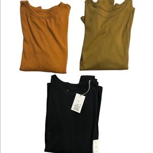 Set of 3: A New Day Women’s Long Sleeve Fitted TShirt (3)